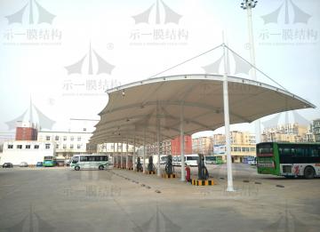 在颶風天膜結(jié)構(gòu)車棚如何對抗？